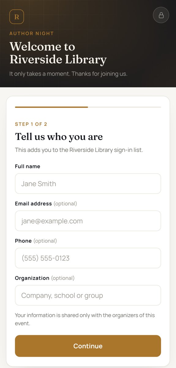 The same sign-in form on a phone